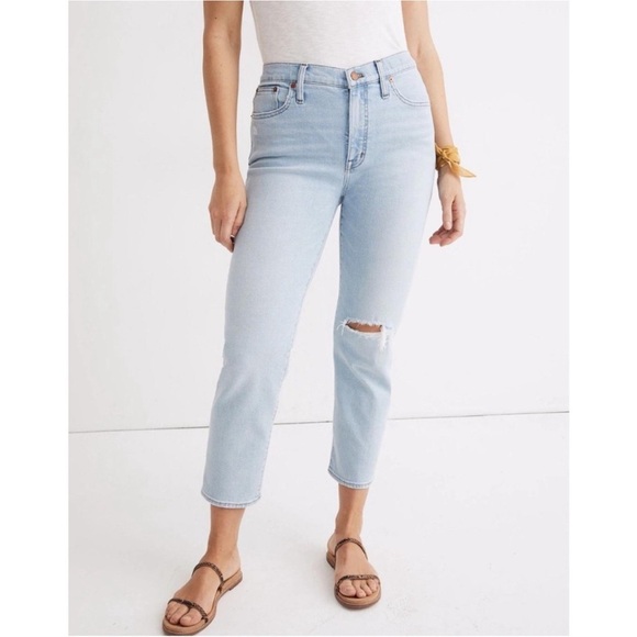Madewell Denim - MADEWELL | Mid-Rise Classic Straight Jeans in Wellingford Wash